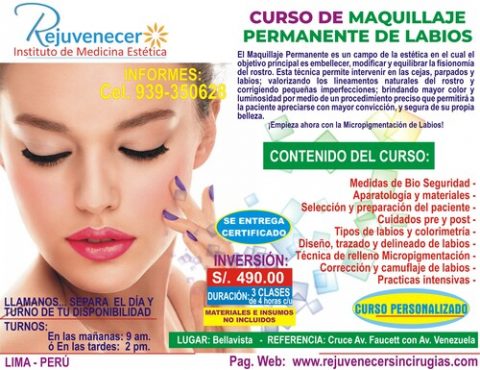 MAQUILLAJE PERMANENTE DE LABIOS