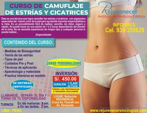 CAMUFLAJE DE ESTRIAS Y CICATRICES